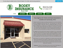 Tablet Screenshot of bodeyinsuranceagency.com